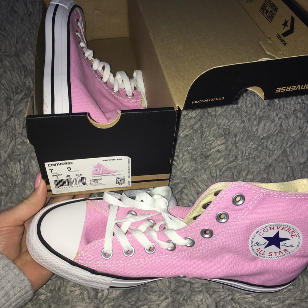 Pink Hightop Converse